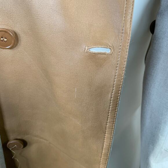 DIOR HOMME SS12 Size 34 Beige Linen Hidden Buttons Trenchcoat - Picture 7 of 10